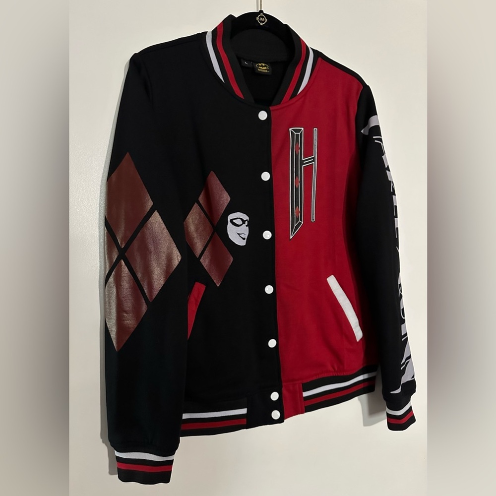 Harley Quinn Varsity Jacket NWOT Large - Picture 7 of 13